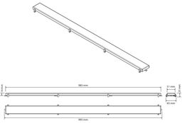Bemeta Inox Rošt pre žľab 100 cm, nerezová oceľ 254657865 - galéria #1