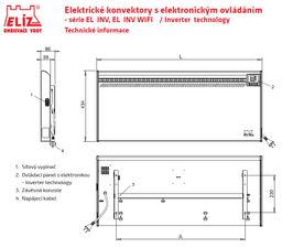 Elíz EL1000INV WIFI Nástenný konvektor - galéria #5