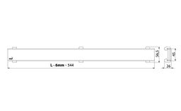 Alcadrain Dizajnová mriežka pre lineárny podlahový žľab 55 cm, bronzovo-antická DESIGN-550ANTIC - galéria #1