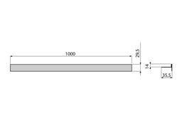 Alcadrain 100 cm, nerezová oceľ, obojstranná APZ906M/1000 - galéria #1