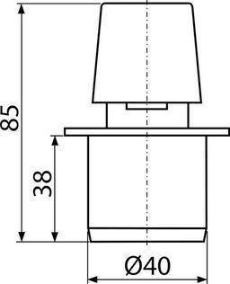Alcadrain Prevzdušňovacia hlavica DN40 APH40 - galéria #1