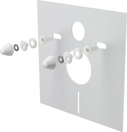 Alcadrain Sada modulu na stenu, WC EBS Urban Rimless, doska a tlačidlo M270, biela - galéria #9