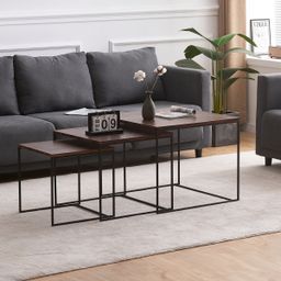 Autronic Fado AF-3008WAL Konferenčný stolík 60x60 cm, orech - galéria #1