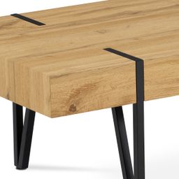 Autronic Fado AHG-233OAK Konferenčný stolík 110x60cm, divoký dub - galéria #2