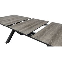 Autronic Twist AZT-G1920GREY Rozkladací záhradný stôl 200–260 × 100 cm, keramická doska, hliník, čierna - galéria #4