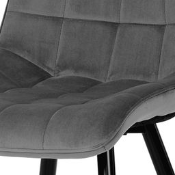 Autronic Partitura CT-384GREY4 Jedálenská stolička, zamat matný, sivá - galéria #15