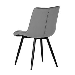 Autronic Partitura CT-384GREY4 Jedálenská stolička, zamat matný, sivá - galéria #9