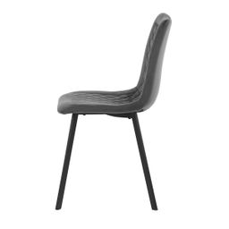 Autronic Partitura DCL-973GREY4 Jedálenská stolička, zamat matný, sivá - galéria #9