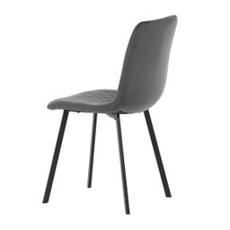 Autronic Partitura DCL-973GREY4 Jedálenská stolička, zamat matný, sivá - galéria #8
