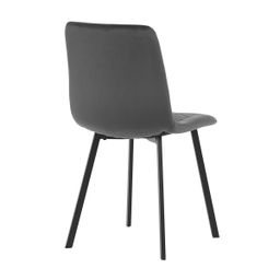Autronic Partitura DCL-973GREY4 Jedálenská stolička, zamat matný, sivá - galéria #5