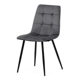 Autronic Partitura DCL-X7015GREY2 Jedálenská stolička, zamat matný, sivá - galéria #6