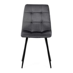 Autronic Partitura DCL-X7015GREY2 Jedálenská stolička, zamat matný, sivá - galéria #2