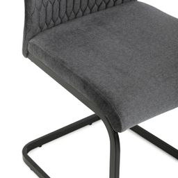 Autronic Techno DCL-X7018GREY2 Jedálenská stolička, zamat matný, sivá - galéria #18