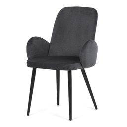 Autronic Jazz DCL-X7129GREY2 Jedálenská stolička, zamat matný, tmavo sivá - galéria #14