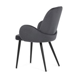 Autronic Jazz DCL-X7129GREY2 Jedálenská stolička, zamat matný, tmavo sivá - galéria #10