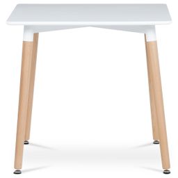 Autronic Zouk DT-303WT Jídelní stůl 80x80cm, bílá - galéria #1