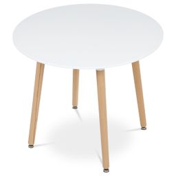 Autronic Zouk DT-306WT Jídelní stůl, 90x90x74 cm, bílá - galéria #2