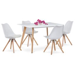 Autronic Zouk DT-313WT Jídelní stůl 120x80cm, bílá - galéria #3