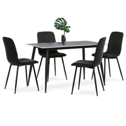 Autronic Fusion HT-403MGREY Jídelní stůl 130x70cm, slinutá keramika, šedá - galéria #6