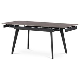 Autronic Fusion HT-405MGREY Jídelní stůl rozkládací 120-180x80 cm, keramika, šedá - galéria #1