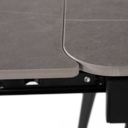 Autronic Fusion HT-405MGREY Jídelní stůl rozkládací 120-180x80 cm, keramika, šedá - galéria #6