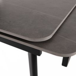 Autronic Fusion HT-405MGREY Jídelní stůl rozkládací 120-180x80 cm, keramika, šedá - galéria #8