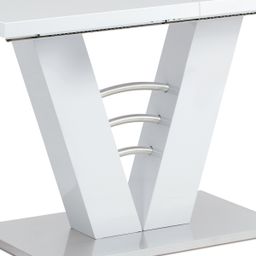 Autronic Fado HT-510WT Jídelní stůl rozkládací 120-160x80 cm, bílá - galéria #6