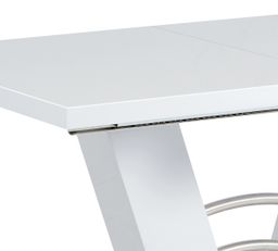 Autronic Fado HT-510WT Jídelní stůl rozkládací 120-160x80 cm, bílá - galéria #5