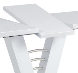 Autronic Fado HT-510WT Jídelní stůl rozkládací 120-160x80 cm, bílá - galéria #4