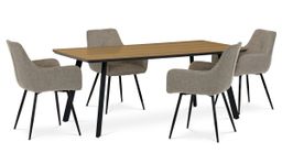 Autronic Ethereal HT-533OAK Jídelní stůl 180x90cm, dub - galéria #7