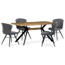 Autronic Twist HT-863OAK Jídelní stůl 160x90cm, dub - galéria #5