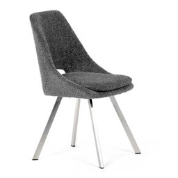Autronic Partitura DCL-W1174GREY2 Židle jídelní, látka bouclé, sivá - galéria #3