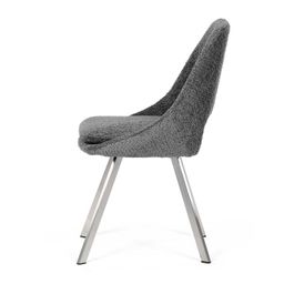 Autronic Partitura DCL-W1174GREY2 Židle jídelní, látka bouclé, sivá - galéria #10
