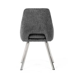 Autronic Partitura DCL-W1174GREY2 Židle jídelní, látka bouclé, sivá - galéria #7