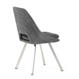 Autronic Partitura DCL-W1174GREY2 Židle jídelní, látka bouclé, sivá - galéria #5