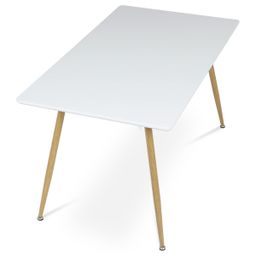 Autronic Zouk HT-W1214 WT Jídelní stůl 140x80cm, bílá - galéria #3