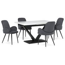 Autronic Twist HT-W1630 WT Jídelní stůl 40x85 cm, bílá - galéria #9