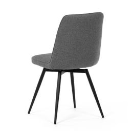 Autronic Partitura DCL-V2052GREY2 Jedálenská stolička, hladká látka, sivá - galéria #6