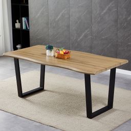 Autronic Fado HT-F4218OAK Jídelní stůl 180x90x76 cm, přírodní dub - galéria #1