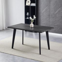 Autronic Ethereal HT-F4413GREY Jídelní stůl 130x80x75 cm, šedý dub - galéria #1