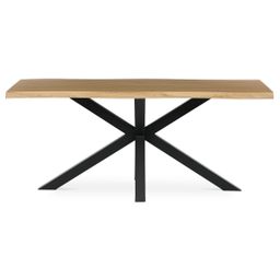 Autronic Twist HT-F4618OAK Jídelní stůl 180x90x75cm, přírodní dub - galéria #2