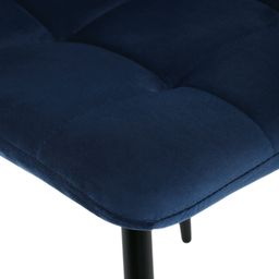 Autronic Partitura CT-281BLUE4 Jedálenská stolička, zamatová látka, modrá - galéria #18