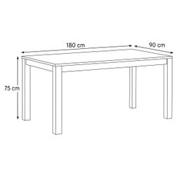 Autronic Country DS-H180DUB Jídelní stůl 160x90cm, masiv, přírodní - galéria #9