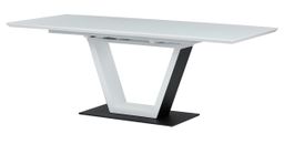 Autronic Fado HT-D1931WT Rozkladací jedálenský stôl 160–210 × 90 cm, biely - galéria #6