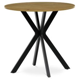 Autronic Twist HT-F4108OAK Okrúhly jedálenský stôl 80x80 cm, divoký dub - galéria #3