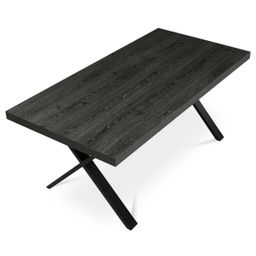 Autronic Twist HT-R5316 OAK Jedálenský stôl 180x90cm, sivý dub - galéria #2