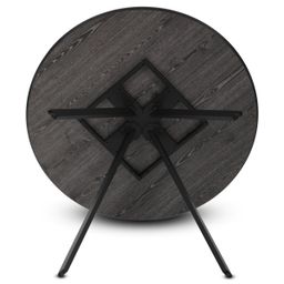 Autronic Twist HT-R5010GREY Okrúhly jedálenský stôl 100x100 cm, sivý dub - galéria #5