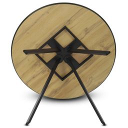 Autronic Twist HT-R5010OAK Okrúhly jedálenský stôl 100x100 cm, dub - galéria #4