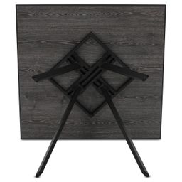 Autronic Twist HT-R5190GREY Jedálenský stôl 90x90cm, sivý dub - galéria #2