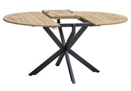 Autronic Twist DT-I1120OAK Rozkladací jedálenský stôl 120–160 × 120 cm, dub - galéria #3